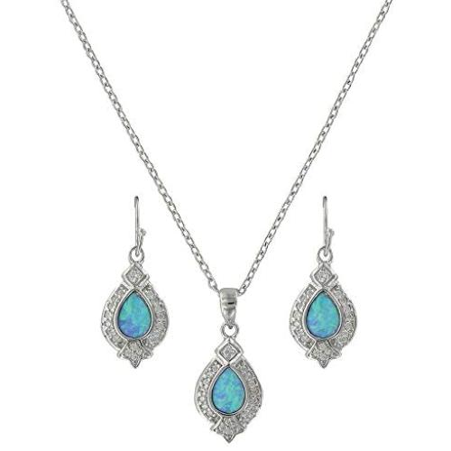Montana Silversmiths Western Lifestyle Opal Jewelry Set