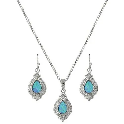 Montana Silversmiths Western Lifestyle Opal Jewelry Set Montana Silversmiths Western Lifestyle Opal Jewelry Set
