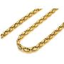 Unique Astro Snake 22 Inches Mens Tungsten Golden Toned Link Necklace Chain (Heavy, Solid)