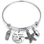 SEIRAA The Beach is My Happy Place Bracelet Expandable Stainless Steel Bangle Beach Jewelry for Beach Lover SEIRAA The Beach is My Happy Place Bracelet Expandable Stainless Steel Bangle Beach Jewelry for Beach Lover