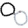 1Pair Magnetic Couples Bracelets Set Mutual Attraction Natural Stone Volcanic Beads Matching Stretch Bracelets for Women Men Lover Distance Relationship Jewelry 1Pair Magnetic Couples Bracelets Set Mutual Attraction Natural Stone Volcanic Beads Matching Stretch Bracelets for Women Men Lover Distance Relationship Jewelry