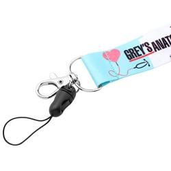 WSNANG Greys Anatomy TV Show Lanyard Key Chain ID Badge Holder Medical Student Gift