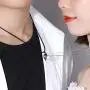 LEGENSTAR Two Souls One Heart Pendant Necklaces for Couple,Wishing Stone Creative Magnet Couples Necklace