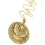 Gold Holy Spirit Big Pendant Necklace Gold Plated Chain 18'' Religious Jewelry