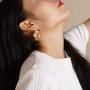 6 Pairs Assorted Dangling Gold metal Earrings Jewelry Best Gift for Women and Girls(Factory direct sales)