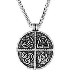 Urafind Avatar The Last Airbender Air Fire Earth Water Elements Necklace