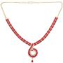 Efulgenz Indian Bollywood Gold Plated Crystal Rhinestone CZ Wedding Bridal Choker Necklace Dangle Earring Jewellery Set