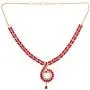 Efulgenz Indian Bollywood Gold Plated Crystal Rhinestone CZ Wedding Bridal Choker Necklace Dangle Earring Jewellery Set