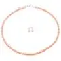 JYX Pearl Necklace Set AA+ 4-5mm Tiny Pink Freshwater Cultured Pearl Necklace Bracelet and Earrings Set for Women and Girls JYX Pearl Necklace Set AA+ 4-5mm Tiny Pink Freshwater Cultured Pearl Necklace Bracelet and Earrings Set for Women and Girls