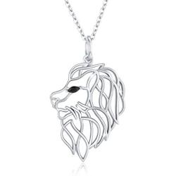 Waysles Wolf/Lion/Butterfly Necklace Celtic Knot Pendant 925 Sterling Silver Animal Jewelry Gift for Women/Girls/Teens Birthday with Packing Box