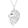 Waysles Wolf/Lion/Butterfly Necklace Celtic Knot Pendant 925 Sterling Silver Animal Jewelry Gift for Women/Girls/Teens Birthday with Packing Box