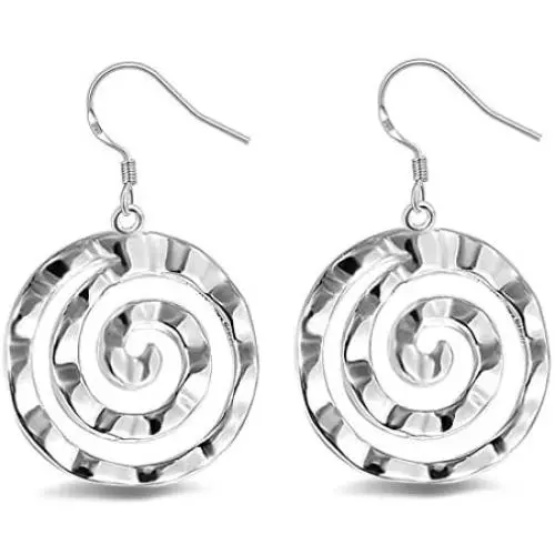 YAZILIND Drop Dangle Earrings Silver Hollow Circle Vintage Boho Women Fish Hook Earrings Dainty Personalized Statement Jewelry YAZILIND Drop Dangle Earrings Silver Hollow Circle Vintage Boho Women Fish Hook Earrings Dainty Personalized Statement Jewelry