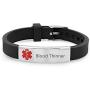 Sunling Personalized Medical Alert Bracelet Disease Awareness Emergency ID Bracelet for Men Women Kids