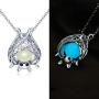925 Sterling Silver Bat Necklace Earrings Bracelet Cute Animal Glowing in The Dark Halloween Jewelry Gift for Women Girl