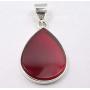 SilverStarJewel Carnelian Pendant 1.2'' Sterling Silver Gemstone Art Jewelery