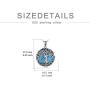 WINNICACA Tree of Life Necklace for Women Sterling Silver Natural Moonstone/Turquoise/Malachite/Tiger Eye Family Tree of Life Jewelry Birthday Mothers Day Gifts for Women Men Girls