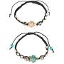 SPUNKYsoul Turtle Bracelet Set Best Friend Couples Distance (or Anklet) Collection