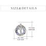 TOUPOP Tree of Life Earring Stud s925 Sterling Silver Family Tree Earring Jewelry with Crystal Gifts for Women Mom Teen Girls Birthday Mothers Day