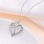 Inspirational Jewelry Sterling Silver She Believed She Could So She Celtic Did Love Heart Necklace,18''