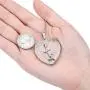 Top Plaza Natural Healing Crystals Heart Pendant Necklaces Reiki Quartz Gemstone Jewelry for Womens Girls