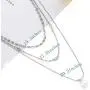 Multilayered Chain Necklace –Women’s Multi-Stand Bohemia Sequins Disc Choker Chain Gold Silver Triple Layered Minimalist Pearl Pendant Necklace Jewelry Multilayered Chain Necklace –Women’s Multi-Stand Bohemia Sequins Disc Choker Chain Gold Silver Triple Layered Minimalist Pearl Pendant Necklace Jewelry