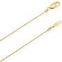 The Bling Factory 1mm-6mm 14k Yellow Gold Plated Ball Military Chain Necklace or Bracelet