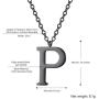 PROSTEEL Stainless Steel/Sterling Silver Initial Name Necklace, A to Z Initial Letter Personalized Necklaces for Men Women, Gold/Silver/Black Tone, 16''/20'' Adjustable, Come Gift Box
