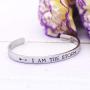 LParkin I AM The Storm Inspirational Bracelets for Women Empowering Jewelry Motivating Cancer Survivor Gift