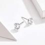 MASOP Sterling Silver Small Hoop Earrings, Hypoallergenic Cartilage Earrings Hoop Cubic Zirconia Cuff Earrings CZ Stud Earrings Piercing Sleeper Earrings for Women Girls Men 8mm 10mm 12mm