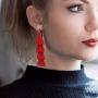 YRYM HT Tassel Earrings for Women - 20 Pairs Colorful Bohemian Long Layered Fringe Earrings Set Hoop Tiered Dangle Drop Tassle Earrings Pack Fashion Jewelry for Christmas Valentine Birthday Girls Gift