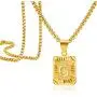 Harlermoon Initial Pendant Necklace A-Z 26 Capital Letters Monogram Name Necklace Box Chain Jewelry for Men Women Harlermoon Initial Pendant Necklace A-Z 26 Capital Letters Monogram Name Necklace Box Chain Jewelry for Men Women