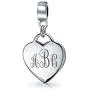 Personalized Initial Monogram Alphabet Heart Shape Tag Dangle Charm Bead For Women Girlfriend .925 Sterling Silver Fits European Bracelet Personalized Initial Monogram Alphabet Heart Shape Tag Dangle Charm Bead For Women Girlfriend .925 Sterling Silver Fits European Bracelet