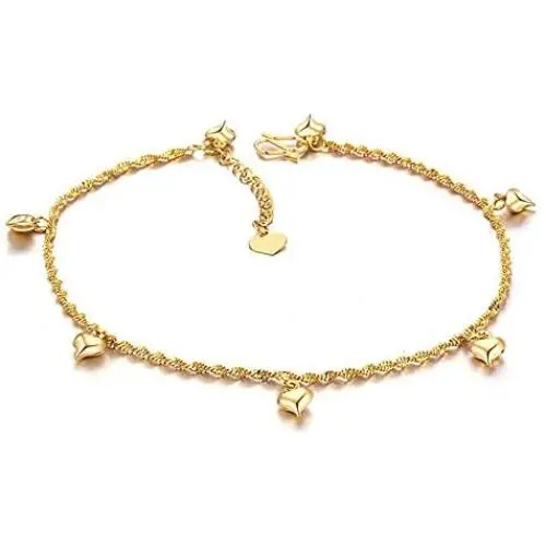 Star Jewelry Heart Ankle Bracelet for Women Gold Adjustable Beach Chain Anklet Foot Jewelry Star Jewelry Heart Ankle Bracelet for Women Gold Adjustable Beach Chain Anklet Foot Jewelry