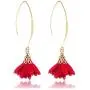 FUTIMELY Long Fabric Flower Tassel Earrings,Red/Green/Black/Purple/Pink/Blue/Grey/Yellow/White Dangle Drop Earrings for Women Teen Girls Bar Party Gifts FUTIMELY Long Fabric Flower Tassel Earrings,Red/Green/Black/Purple/Pink/Blue/Grey/Yellow/White Dangle Drop Earrings for Women Teen Girls Bar Party Gifts