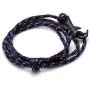 Heavstjer Fashion Plated Black Alloy Shark Tail Hook Colorful Rope Link Bracelet