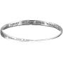 Amazon Collection Sterling Silver Engraved Twisted Bangle Bracelet