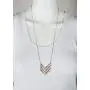 SPUNKYsoul New! Chevron Mid-Length Necklace Gold and Silver 2 Toned Collection