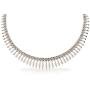 SilverLuxe Sterling Silver Graduated Design Bib Style Cleopatra Necklace