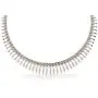 SilverLuxe Sterling Silver Graduated Design Bib Style Cleopatra Necklace SilverLuxe Sterling Silver Graduated Design Bib Style Cleopatra Necklace
