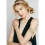 FUNRUN JEWELRY 4PCS Greek Goddess Headband Arm Cuff Bridal Jewelry Set Roman Laurel Leaf Branch Crown Armlet Upper Arm Band Bracelet for Women Party