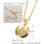 Initial Name Necklace 14K Gold Pendant Chain for Women Letter Necklace for Teen Girls