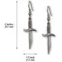 Gothic Dagger Sword Pirate Medieval Renaissance Silver Finish Dangle Earrings Gothic Dagger Sword Pirate Medieval Renaissance Silver Finish Dangle Earrings