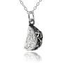 FashionJunkie4Life Sterling Silver Small 3D Taco Charm Necklace, 18'' Chain