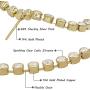 Gold Rhinestone Tassel Chain Linear Dangle Earrings for Women - PeriFairy Crystal Round Circle Theard Shoulder Drop Pierced Jewelry