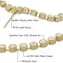 Gold Rhinestone Tassel Chain Linear Dangle Earrings for Women - PeriFairy Crystal Round Circle Theard Shoulder Drop Pierced Jewelry