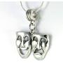 Thespian Necklace | Theater Jewelry or Drama Masks Jewelry for Women Men and Any Actor or Director A Great Gift as an Acting Necklace or Theater Necklace or Comedy and Tragedy Necklace for Actors