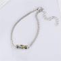 WEILYDF Crystal Pendant Luxury Imitation Gemstone Bracelet Exquisite Leaf Wrapped Crystal Bangle Gift Jewellery for Unisex (Bracelet 2) WEILYDF Crystal Pendant Luxury Imitation Gemstone Bracelet Exquisite Leaf Wrapped Crystal Bangle Gift Jewellery for Unisex (Bracelet 2)