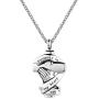 YSAHan Praying Hands Cross Urn Necklaces Ashes Cremation Memorial Stainless Steel Keepsake Pendant Jewelry Forever in My Heart for Women Men