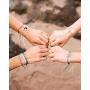 Pura Vida Silver Wave OG Bracelet - Silver Plated Charm, Adjustable Band - 100% Waterproof