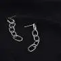 BELUCKIN Chain Link Dangle Stud Earrings Statement Minimalist Jewelry BELUCKIN Chain Link Dangle Stud Earrings Statement Minimalist Jewelry